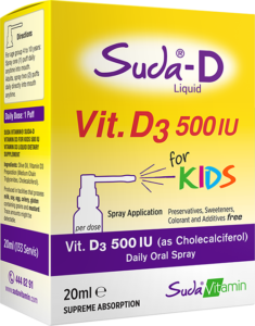 Suda-D Vitamin D3 for Kids Spray